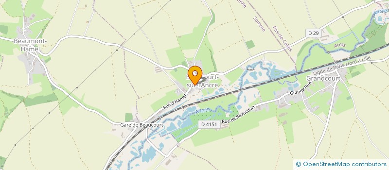 localisation de l'entreprise 14-18 TOUR DE LA SOMME  BEAUCOURT-SUR-L'ANCRE