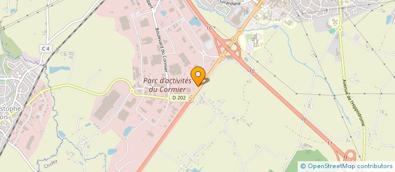 localisation de l'entreprise 14-25 LE CORMIER à CHOLET