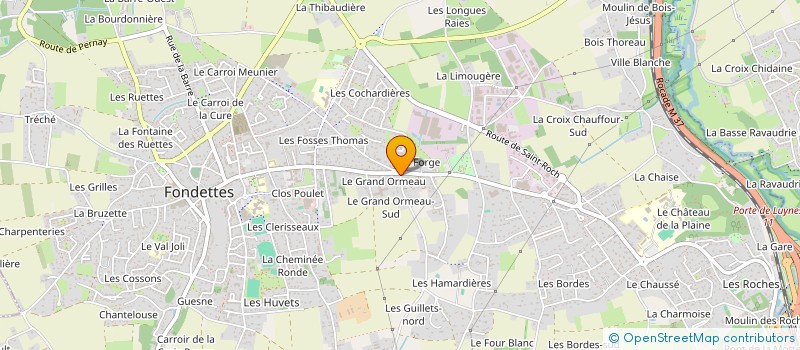 localisation de l'entreprise 14-BIS  FONDETTES