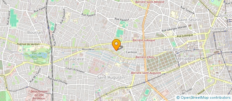 localisation de l'entreprise 14 BIS COURS DU MARECHAL JUIN  BORDEAUX