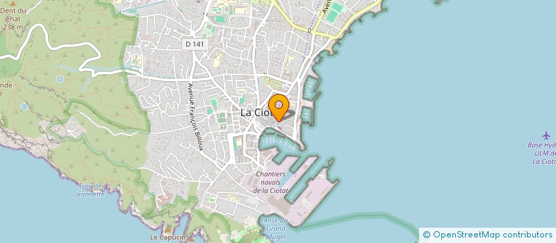 localisation de l'entreprise 14 DEGRES  LA CIOTAT