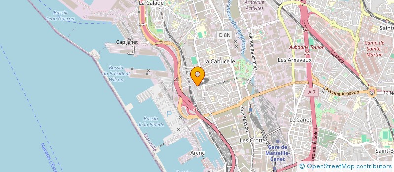 localisation de l'entreprise 14 IMPASSE DAVIN à MARSEILLE