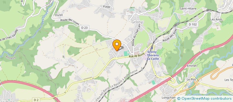 localisation de l'entreprise 14 JANVIER à GROISY