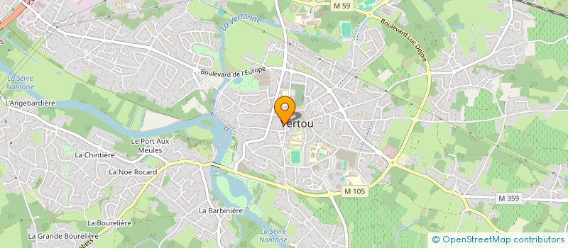 localisation de l'entreprise 14 PLACE SAINT MARTIN  VERTOU