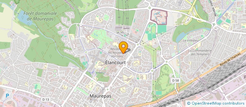 localisation de l'entreprise 14 RESIDENCE LES NOUVEAUX HORIZONS  ELANCOURT