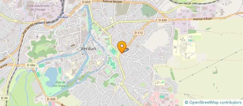 localisation de l'entreprise 14 RUE DU FORT DE VAUX à VERDUN
