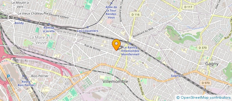 localisation de l'entreprise 14 SANZILLON à VILLEMOMBLE