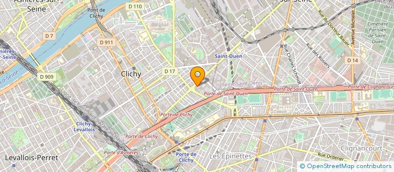 localisation de l'entreprise 14 SEPTEMBRE à CLICHY