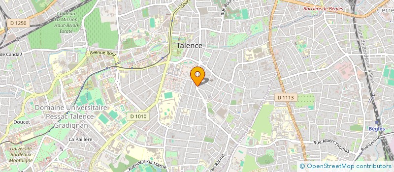 localisation de l'entreprise 140 PEYDAVANT  TALENCE