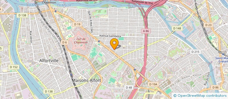 localisation de l'entreprise 140 RUE D' AVRON à MAISONS-ALFORT