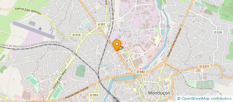 localisation de l'entreprise 140BPM PROD à MONTLUCON