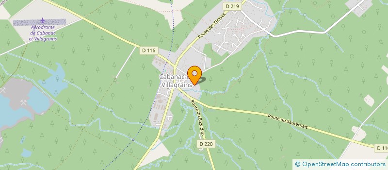 localisation de l'entreprise 141 TOULEYRE  CABANAC-ET-VILLAGRAINS