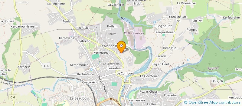localisation de l'entreprise 142 MILLE LIEUX à QUIMPERLE
