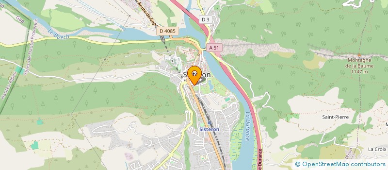 localisation de l'entreprise 142 RUE DROITE  SISTERON