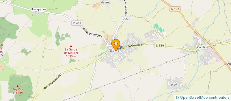 localisation de l'entreprise 1421 D+  BAINS