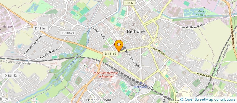 localisation de l'entreprise 143 SIMONE  BETHUNE