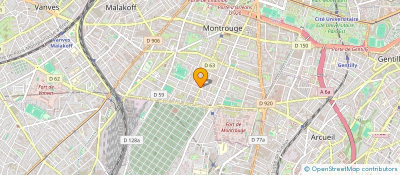 localisation de l'entreprise 144 INDIVISE  MONTROUGE