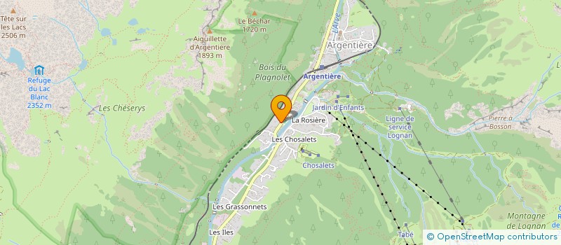 localisation de l'entreprise 145RTEDUPLAGNOLET  CHAMONIX-MONT-BLANC