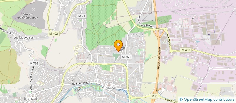 localisation de l'entreprise 1465 CONSEIL  CEBAZAT