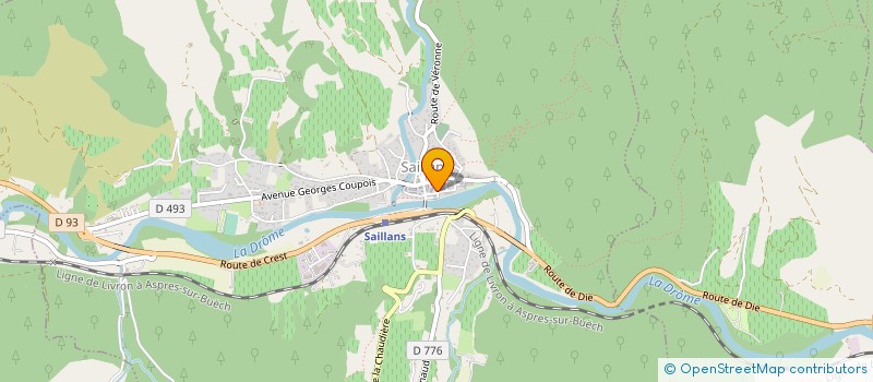 localisation de l'entreprise 14DEGRES5 à SAILLANS