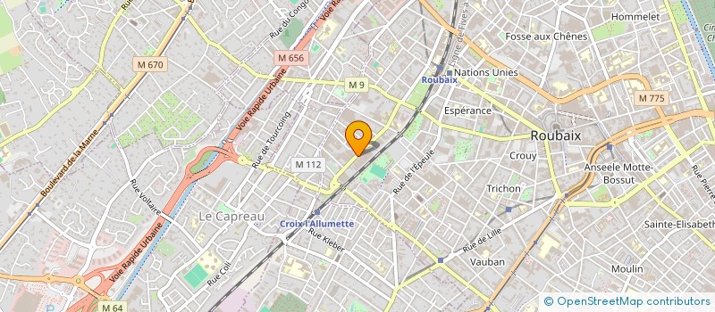 localisation de l'entreprise 14H28 à ROUBAIX