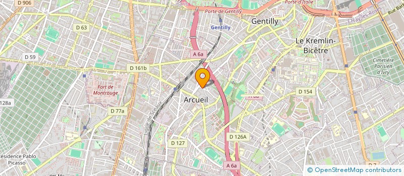 localisation de l'entreprise 14RONSARD à ARCUEIL