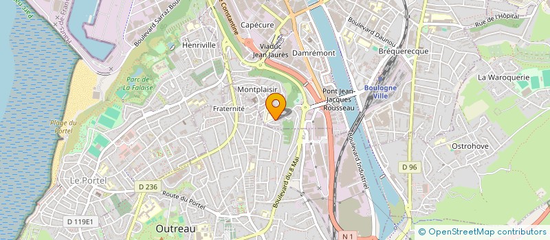 localisation de l'entreprise 15 AVENUE DE CHAMPAGNE  BOULOGNE-SUR-MER