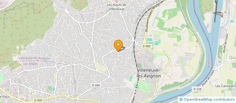 localisation de l'entreprise 15 BD DE LA MAGNANERAIE  VILLENEUVE-LES-AVIGNON