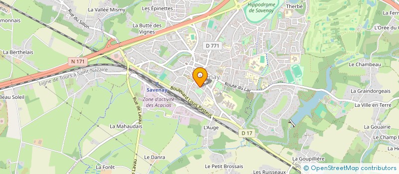 localisation de l'entreprise 15 BOULEV'ARTS DE LA LOIRE  SAVENAY