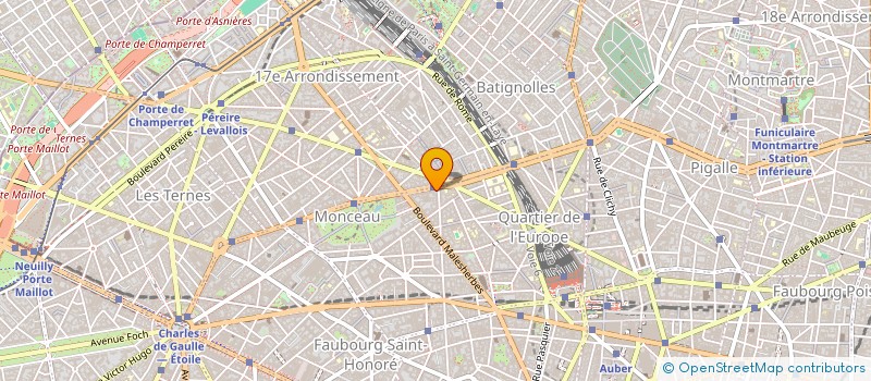 localisation de l'entreprise 15 COURCELLES  PARIS