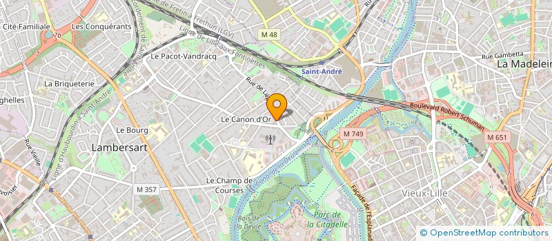 localisation de l'entreprise 15 MA à LAMBERSART