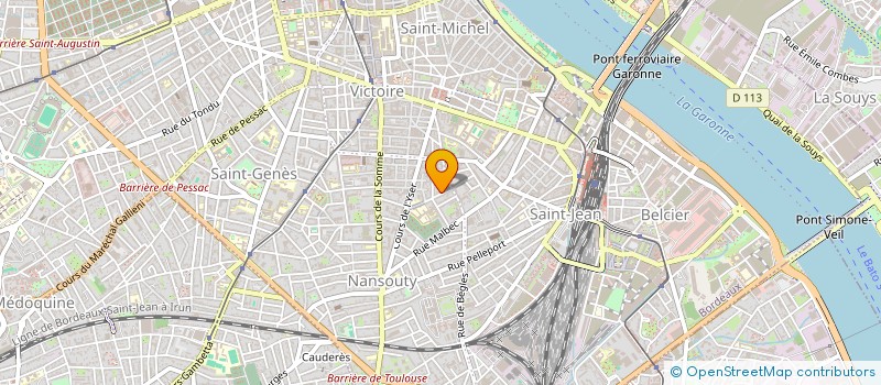 localisation de l'entreprise 15 RUE CAZEMAJOR  BORDEAUX