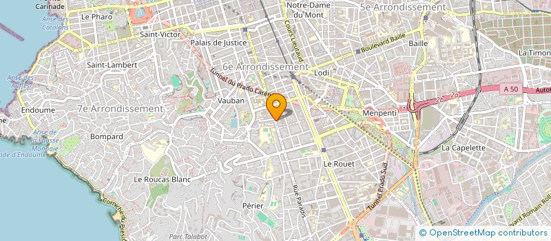 localisation de l'entreprise 15 RUE DES PONCHETTES à MARSEILLE