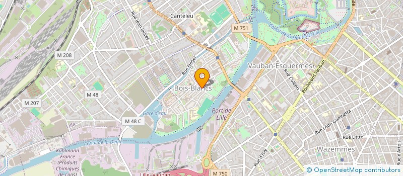 localisation de l'entreprise 151 BOIS BLANC à LILLE