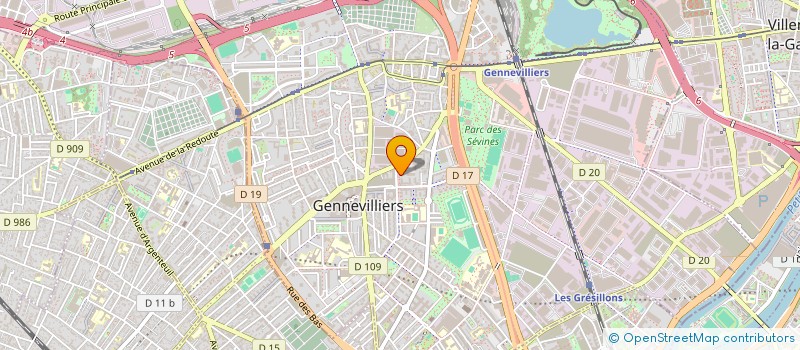localisation de l'entreprise 1514 CULTURE & CITOYENNETE à GENNEVILLIERS
