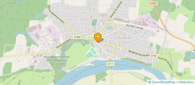 localisation de l'entreprise 1515 NOTAIRES  CHATEAUNEUF-SUR-LOIRE