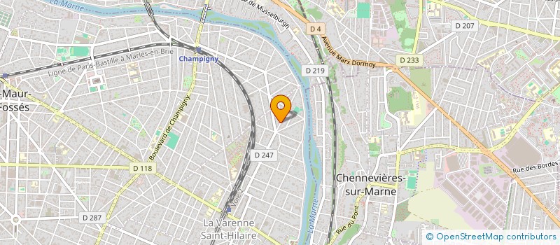 localisation de l'entreprise 152 CHAMPIGNY à SAINT-MAUR-DES-FOSSES