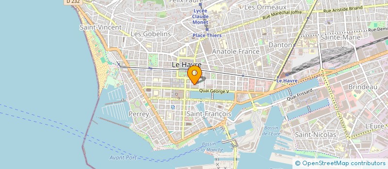 localisation de l'entreprise 154 INVEST  LE HAVRE