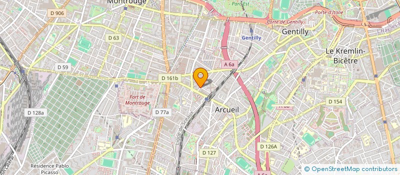 localisation de l'entreprise 1580 CONSEIL SAS à ARCUEIL