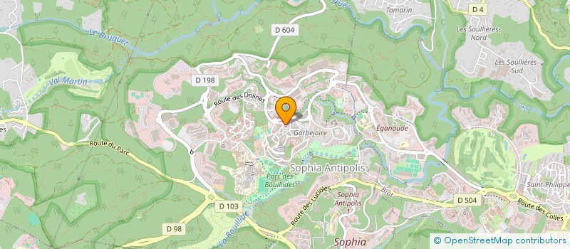 localisation de l'entreprise 15A REVERSE  VALBONNE