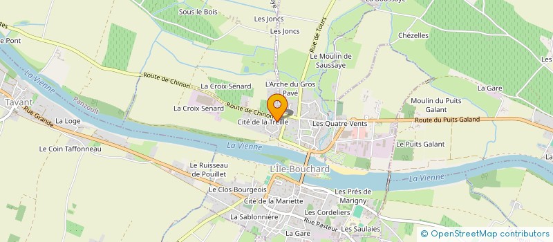 localisation de l'entreprise 16 A 20 RUE DES MESANGES  L'ILE-BOUCHARD