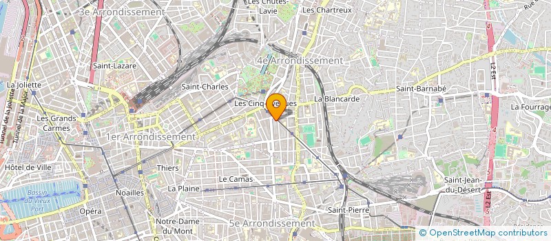 localisation de l'entreprise 16 AV MARECHAL FOCH à MARSEILLE 4EME