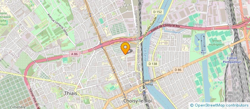 localisation de l'entreprise 16 BIS RUE DU DOCTEUR ROUX à CHOISY LE ROI