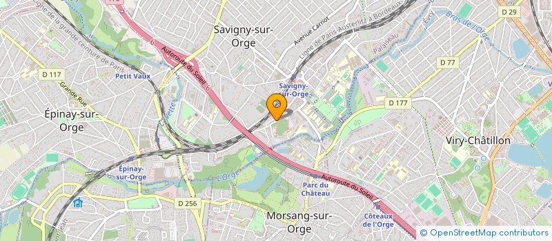 localisation de l'entreprise 16 CHENES VERTS  SAVIGNY-SUR-ORGE
