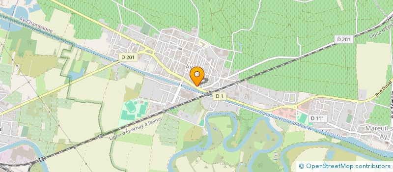 localisation de l'entreprise 16 DECEMBRE 1997  AY-CHAMPAGNE