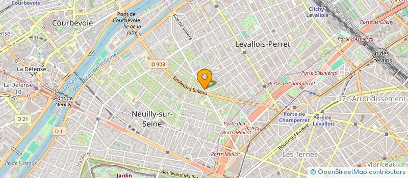 localisation de l'entreprise 16 LES PINS à NEUILLY-SUR-SEINE