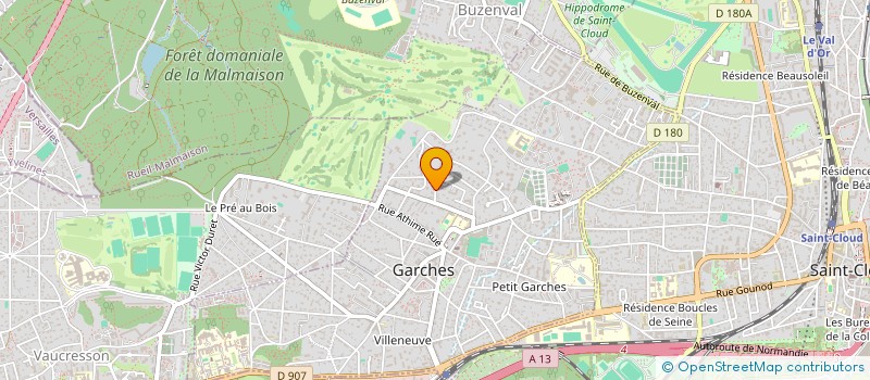 localisation de l'entreprise 16 PLACE DU MARCHE à GARCHES