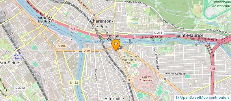 localisation de l'entreprise 16 RUE DAVAL à MAISONS-ALFORT