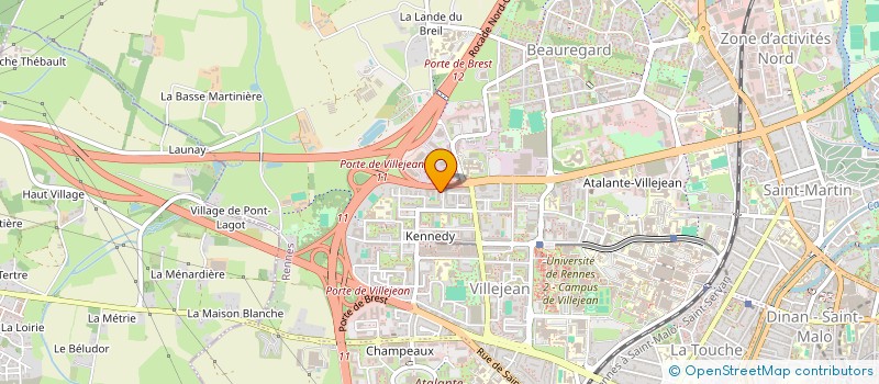 localisation de l'entreprise 16 RUE DE PLAISANCE  RENNES