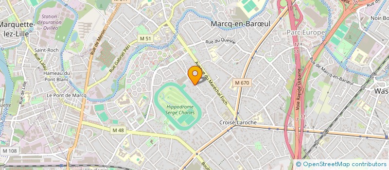 localisation de l'entreprise 16 RUE DES AUGUSTINS  MARCQ-EN-BARUL